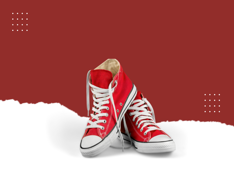 red bold casual shoes facebook post